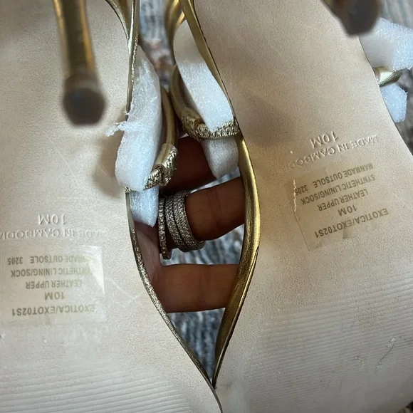 Steve maddens exotica gold sandals - Picture 6 of 9